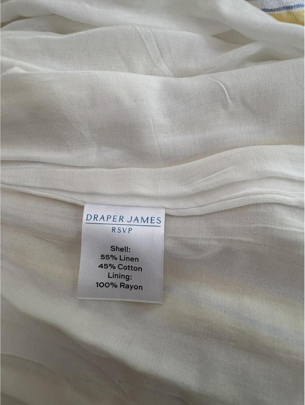 Draper James cottagecore linen blend puff sleeve wrap maxi - Picture 6 of 7
